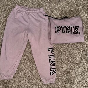 Victoria's Secret Light Purple Joggers with Bold Logo